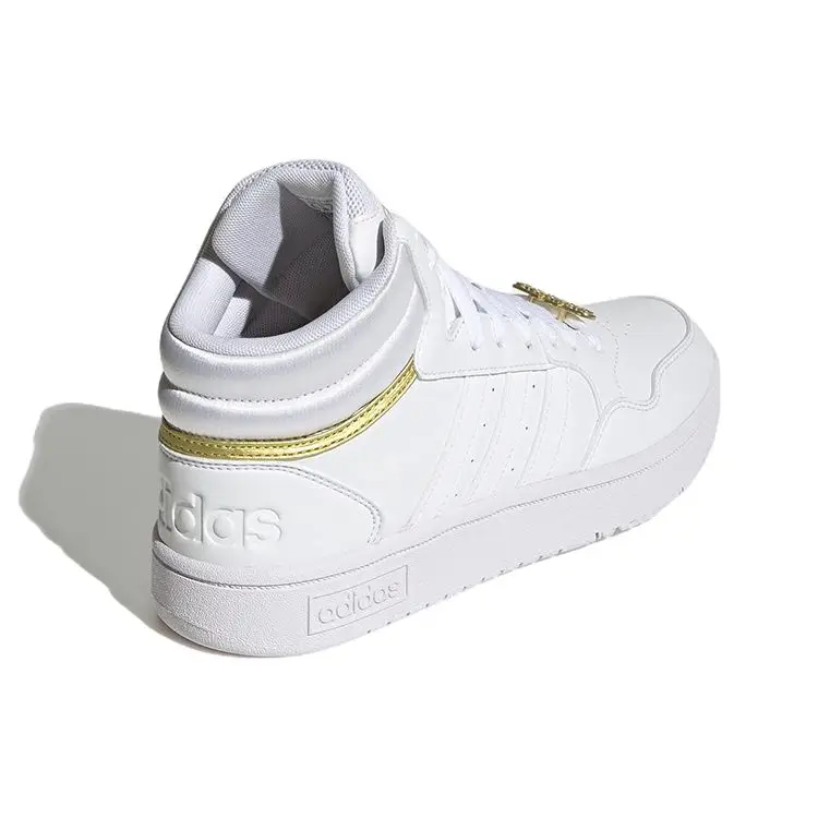 Кроссовки Adidas Hoops 3.0 белый/золотой GY4752 Фото Кроссовки Adidas Hoops 3.0 белый/золотой GY4752 со склада магазина Спортев