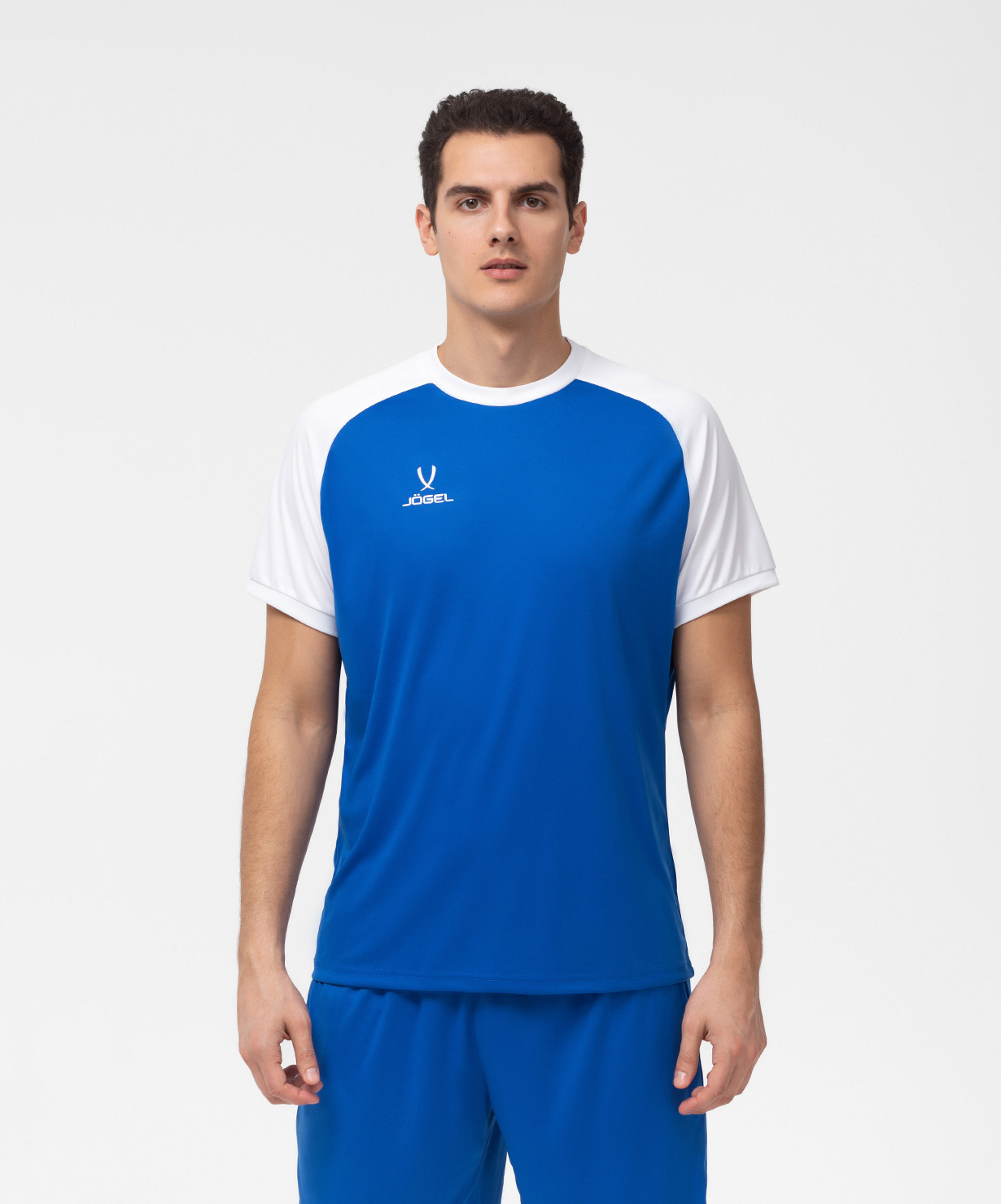 Фото Футболка игровая JOGEL CAMP Reglan Jersey, синий/белый со склада магазина Спортев