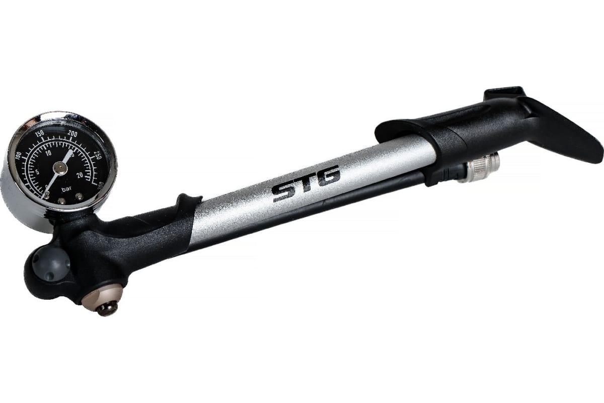Фото Насос STG GS-02PT высокого давления, серебро/черный Х70244 со склада магазина Спортев