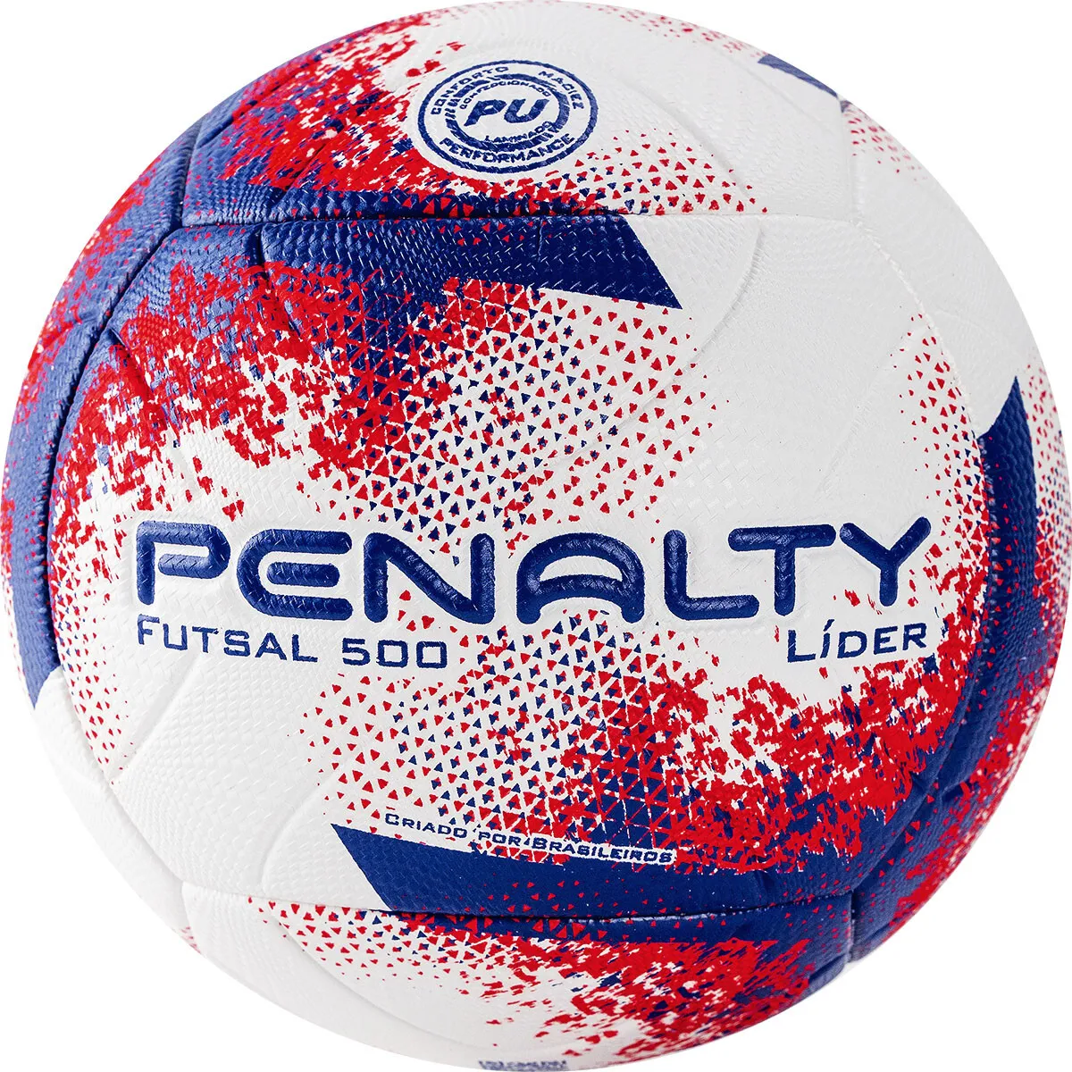 Фото Мяч футзальный Penalty Futsal 500 Lider XXI №4 бело-сине-красный 5213061641-U со склада магазина СпортЕВ