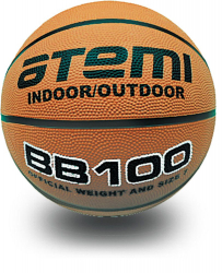 Мяч баскетбольный Atemi BB100 размер №5 резина 8 панелей