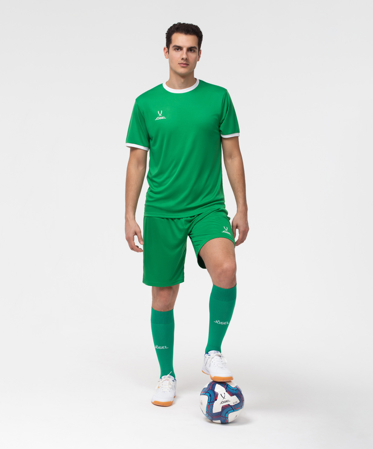 Фото Шорты игровые JOGEL CAMP Classic Shorts, зеленый/белый со склада магазина Спортев