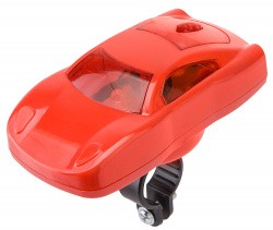 Звонок JY-833 "Автомобиль" с подсветкой красно-белый 210214