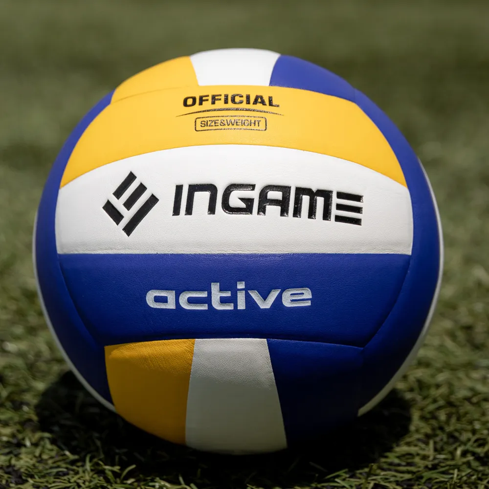 Фото Мяч волейбольный Ingame ACTIVE сине-желто-белый IVB-101 со склада магазина СпортЕВ