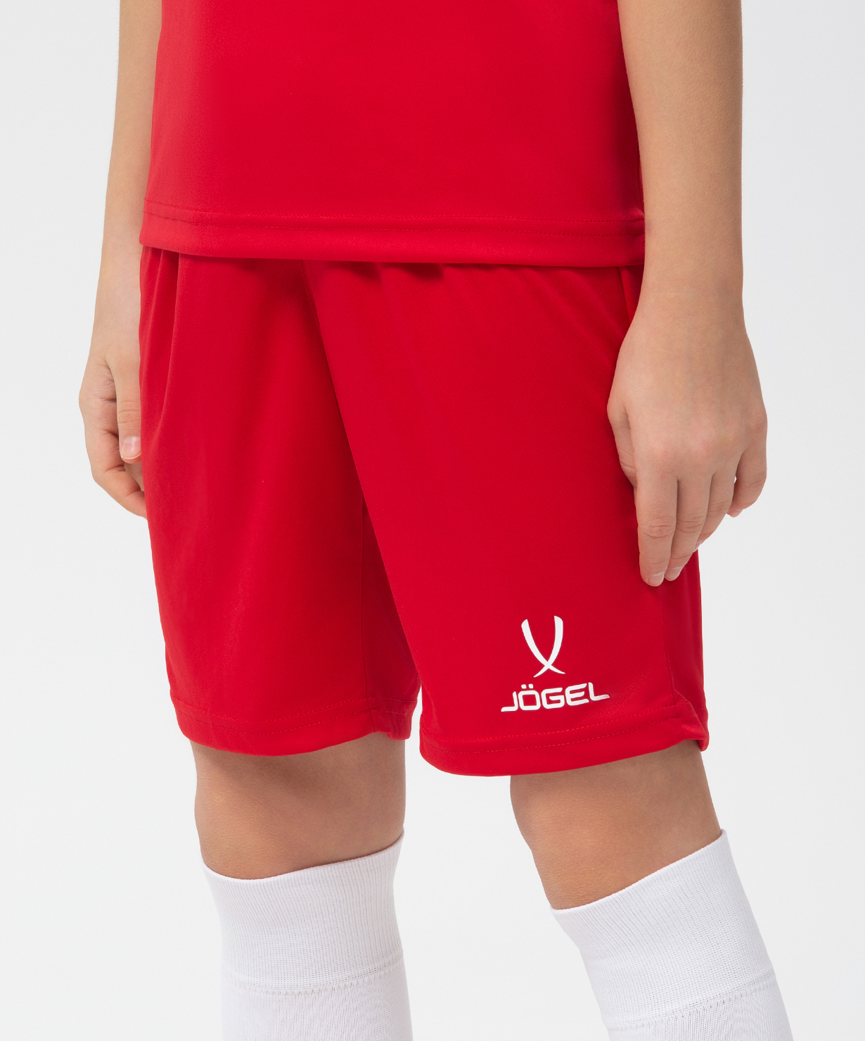 Фото Шорты игровые JOGEL CAMP Classic Shorts, красный/белый, детский со склада магазина Спортев