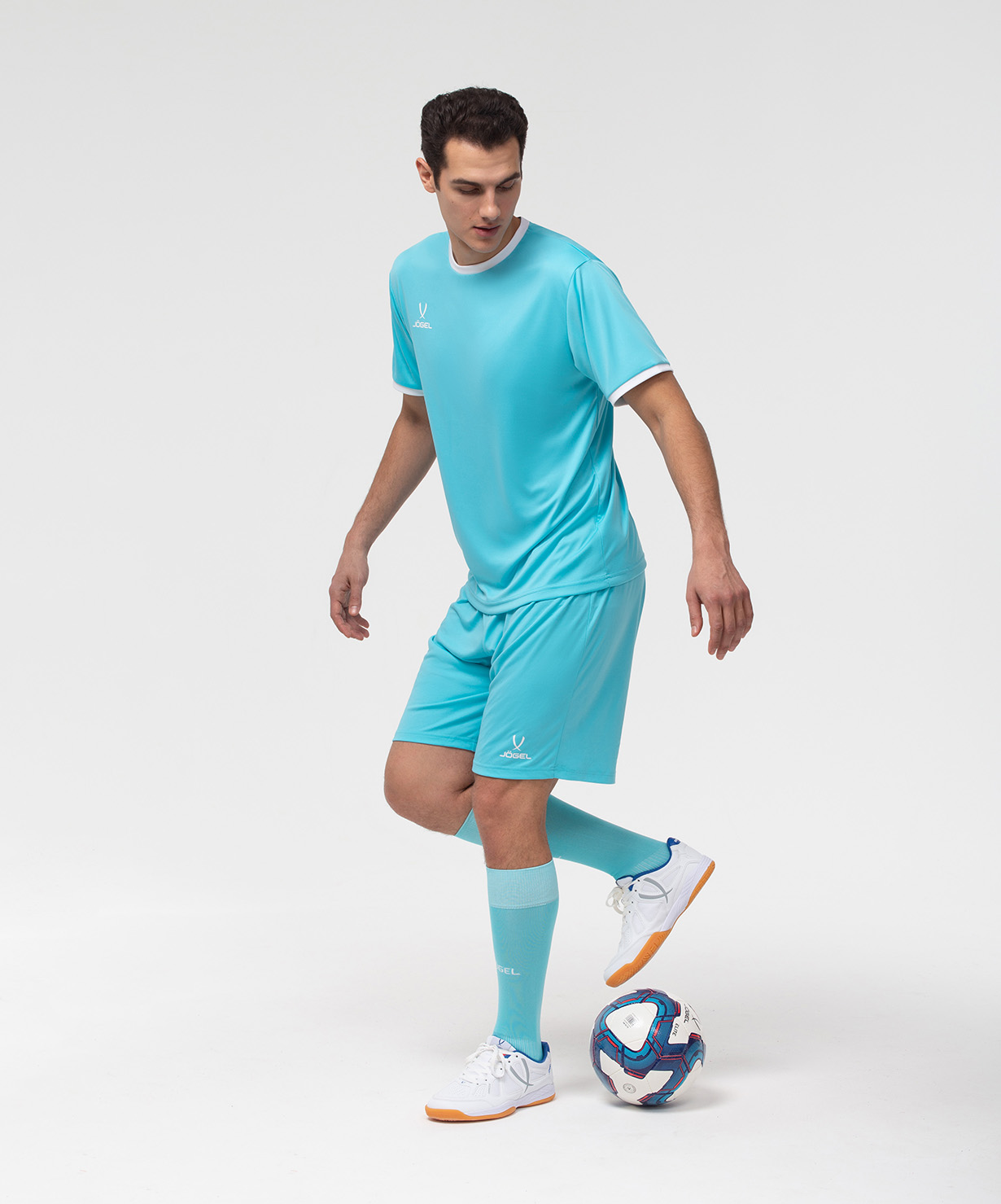 Фото Шорты игровые JOGEL CAMP Classic Shorts, бирюзовый/белый со склада магазина Спортев