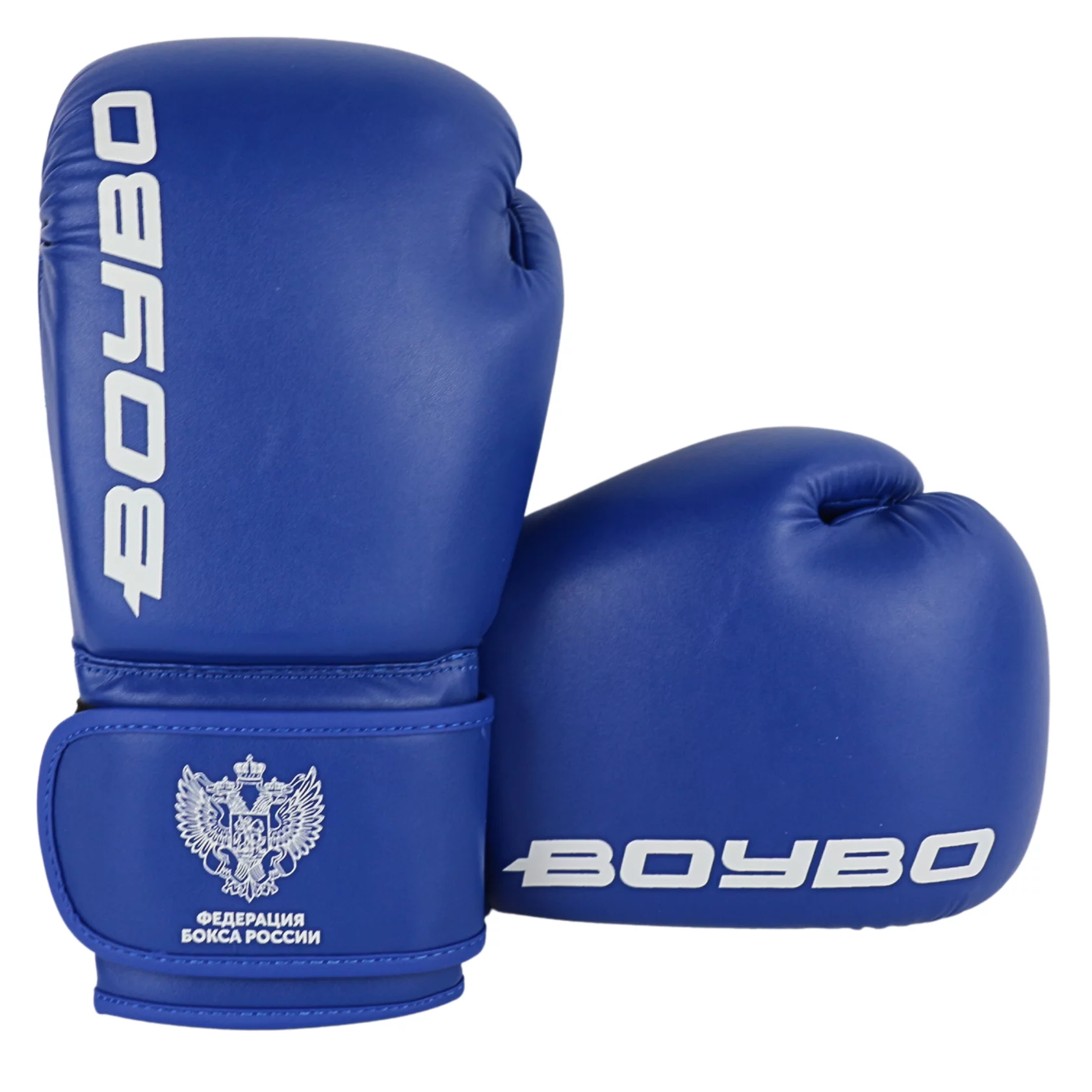Фото Перчатки боксерские BoyBo Titan одобрены ФРБ, синие IB-23 со склада магазина СпортЕВ