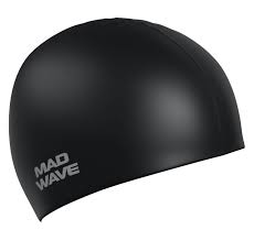Шапочка для плавания Mad Wave Long Hair Silicone black M0511 01 0 01W