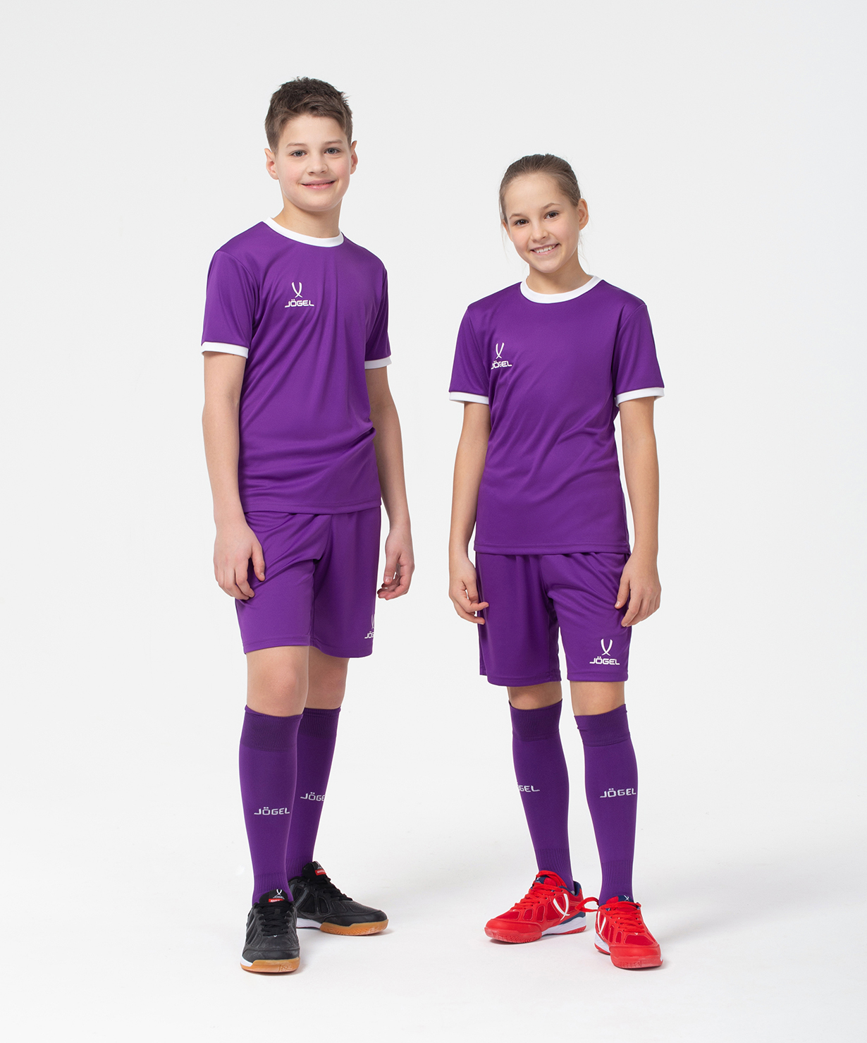 Фото Шорты игровые JOGEL CAMP Classic Shorts, фиолетовый/белый, детский со склада магазина Спортев