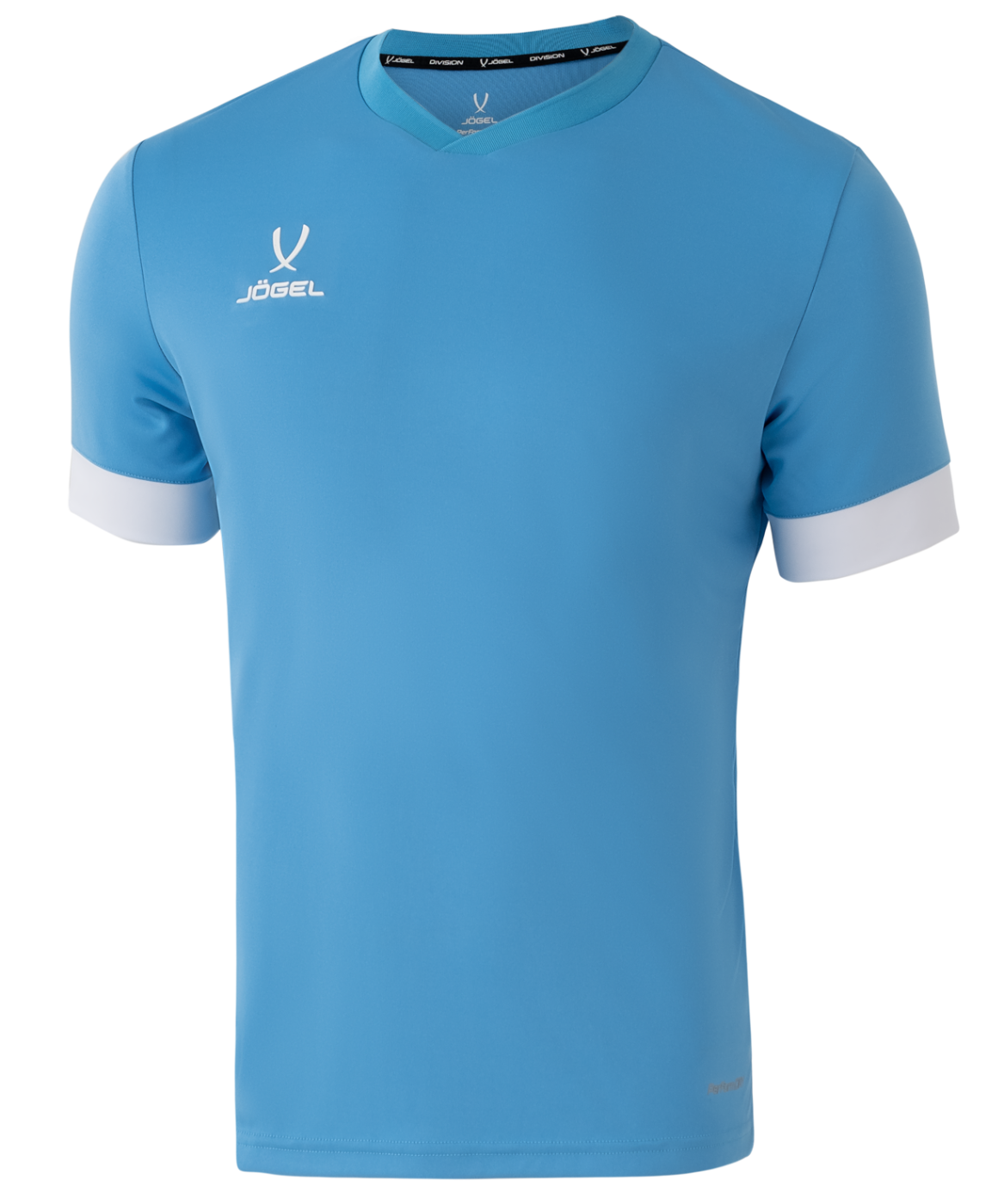 Фото Футболка игровая JOGEL DIVISION PerFormDRY Union Jersey, голубой/белый/белый со склада магазина Спортев