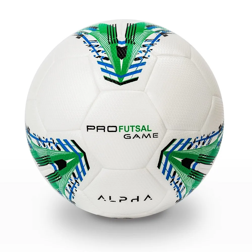 Фото Мяч футзальный AlphaKeepers Hybrid Pro Futsal Game №4 white\green 85019S со склада магазина СпортЕВ