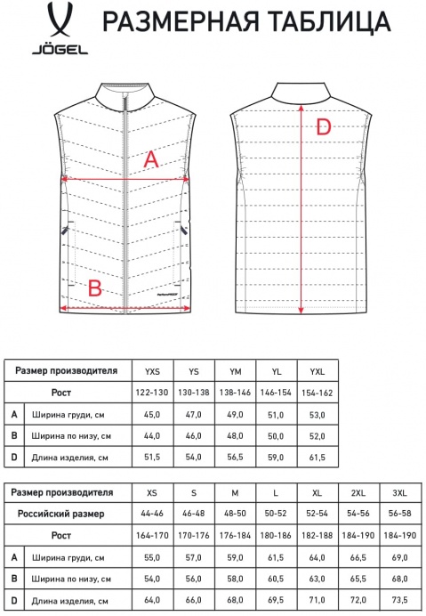 Фото Жилет утепленный Jogel ESSENTIAL PerFormPROOF Light Padded Vest черный 4131 со склада магазина Спортев