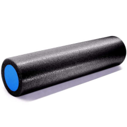 Ролик для йоги 61х15 см PEF100-61-Z полнотелый черный/синий 10020602