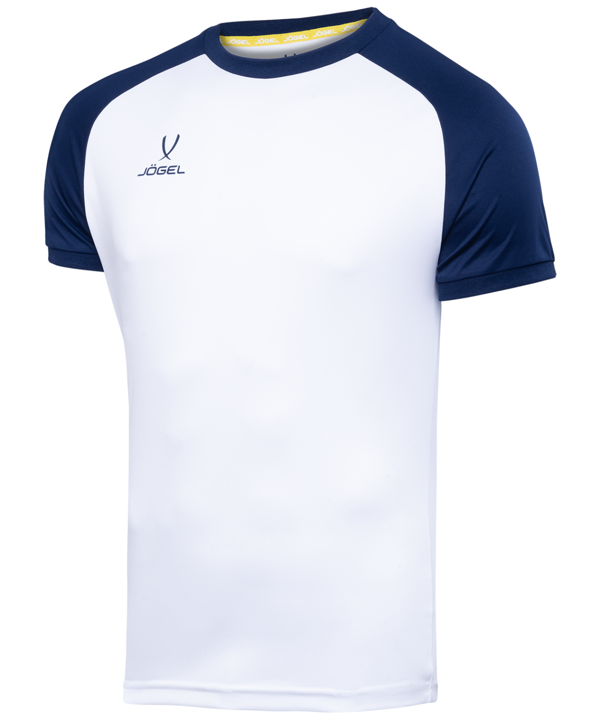 Фото Футболка игровая JOGEL CAMP Reglan Jersey, белый/темно-синий, детский со склада магазина Спортев