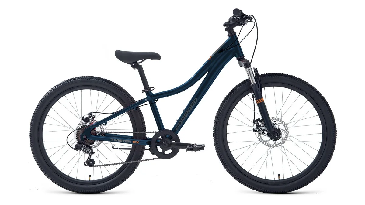 Фото Велосипед Forward Twister CX 24 (2026) синий со склада магазина Спортев