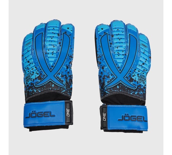Фото Перчатки вратарские Jogel ONE Wizard AL3 Flat голубой 20931 со склада магазина Спортев