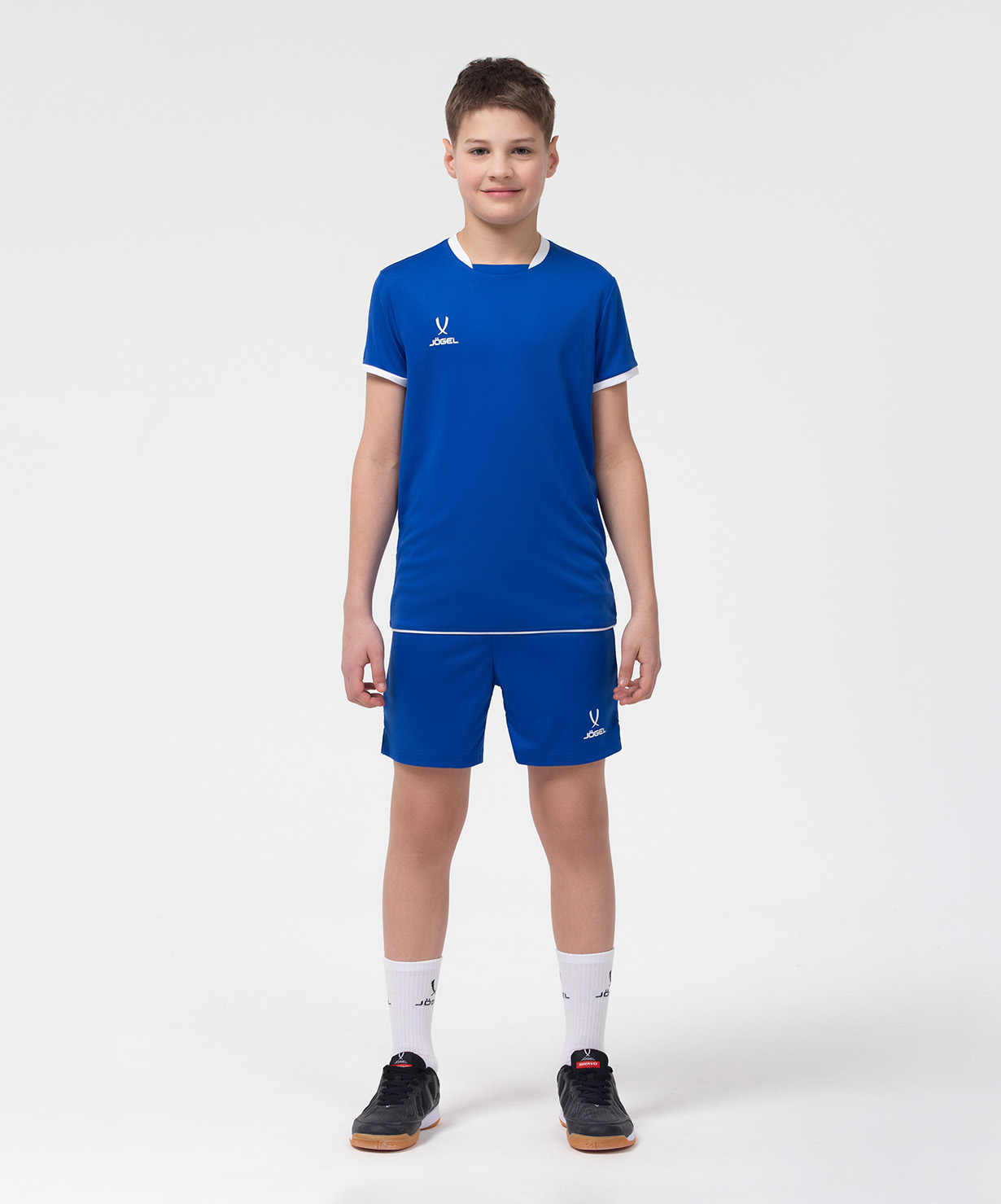 Фото Футболка волейбольная JOGEL CAMP, синий, детский со склада магазина Спортев
