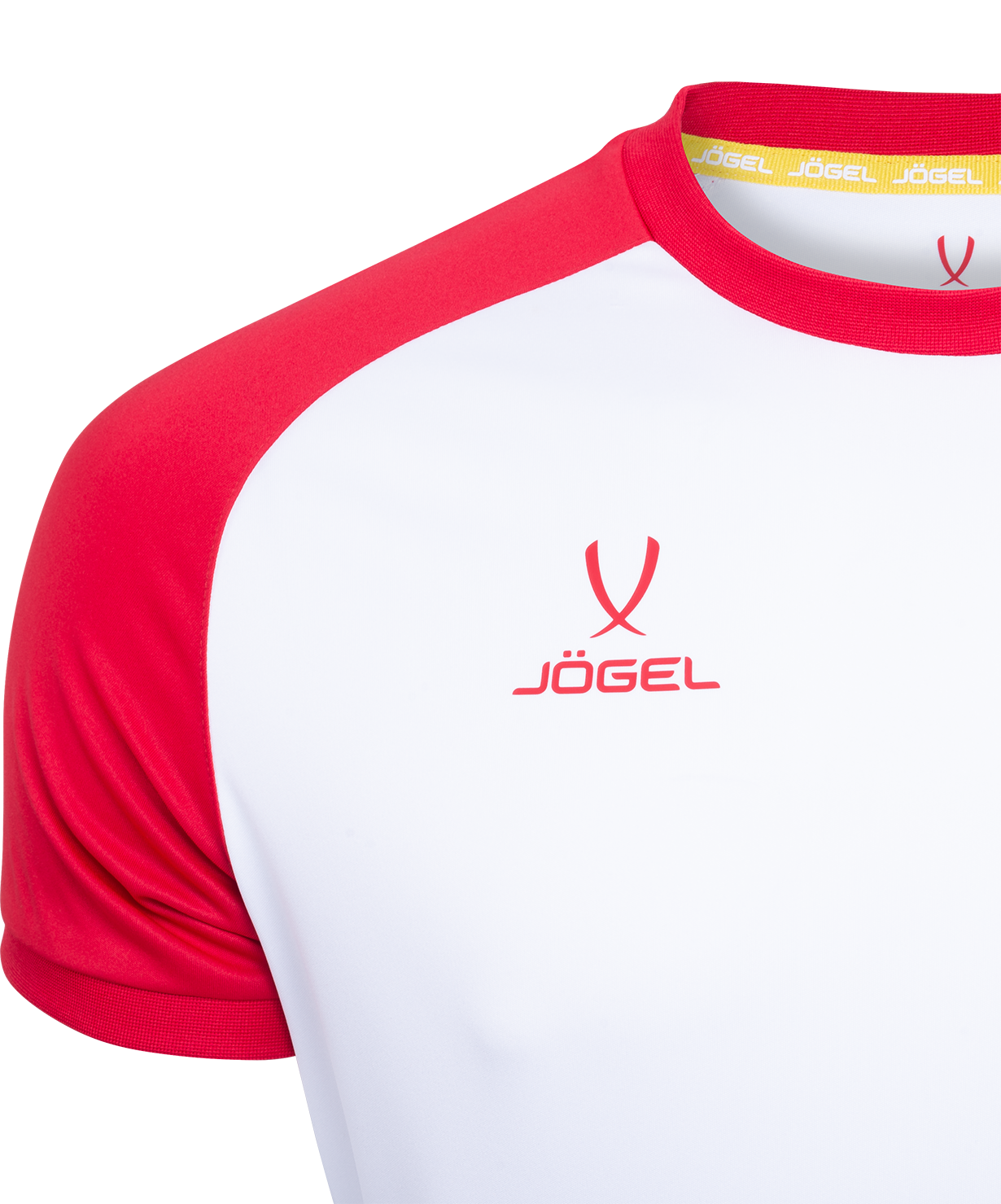 Фото Футболка игровая JOGEL CAMP Reglan Jersey, белый/красный, детский со склада магазина Спортев