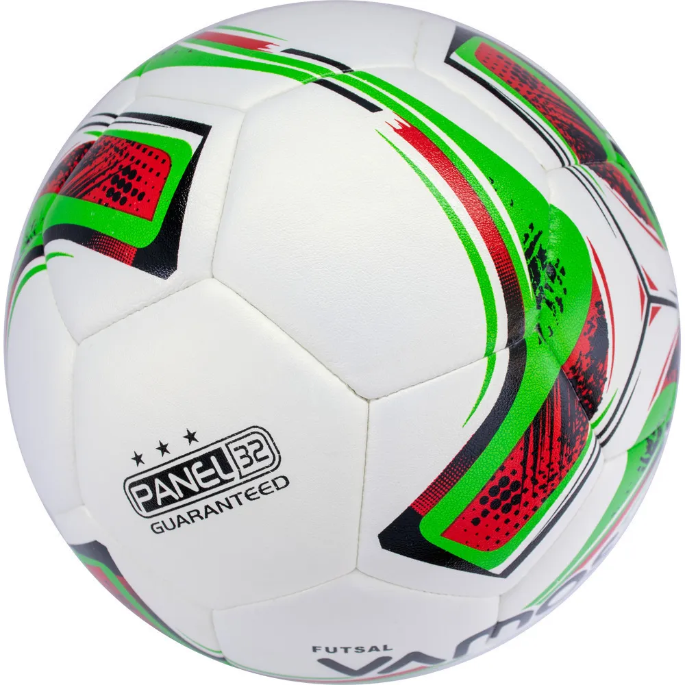 Фото Мяч футзальный Vamos Futsal Lexum 32П №4 бело-красно-зеленый BV 2344-LXM со склада магазина СпортЕВ