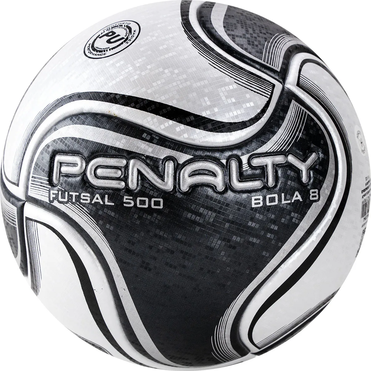 Фото Мяч футзальный Penalty Futsal 500 Bola 8 X №4 черно-белый 5212861110-U со склада магазина СпортЕВ