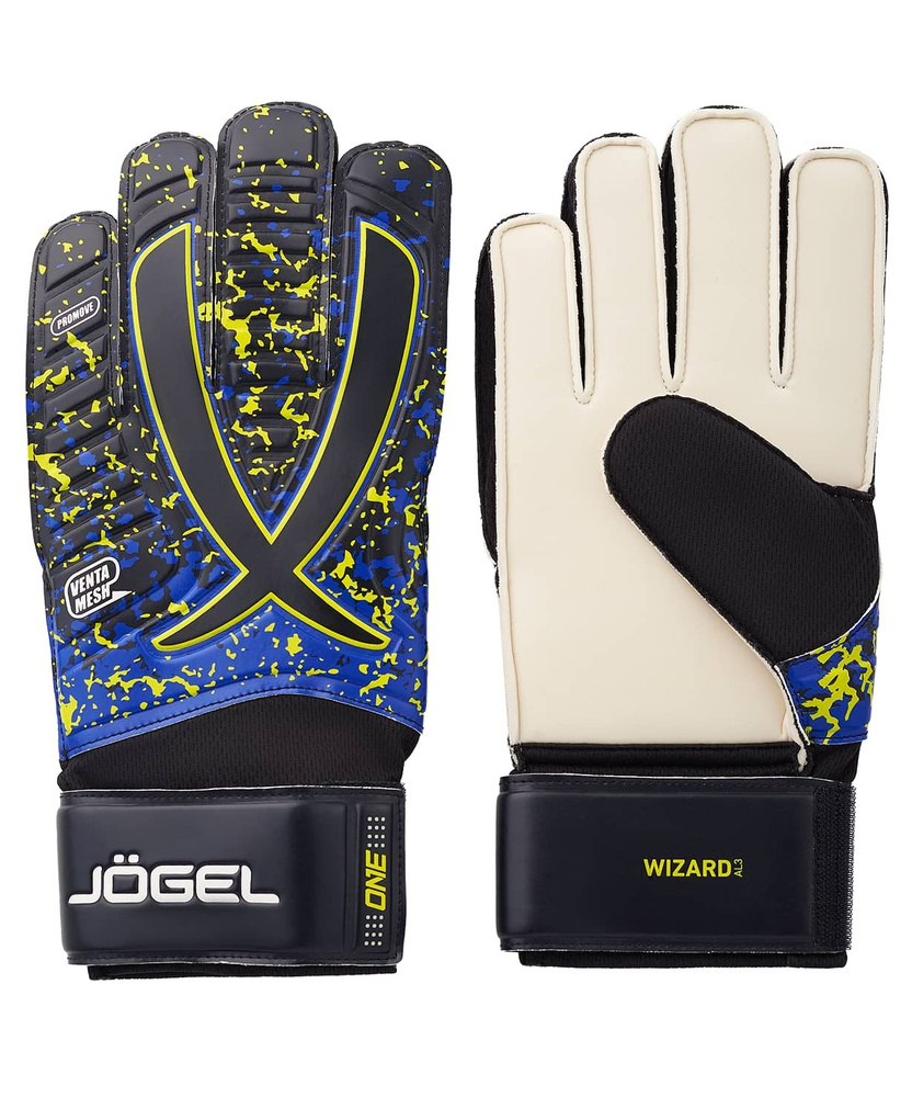 Фото Перчатки вратарские Jogel ONE Wizard AL3 Flat черный 20930 со склада магазина Спортев