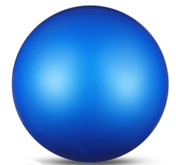 Мяч для художественной гимнастики 19 см 400 г Indigo металлик синий IN329
