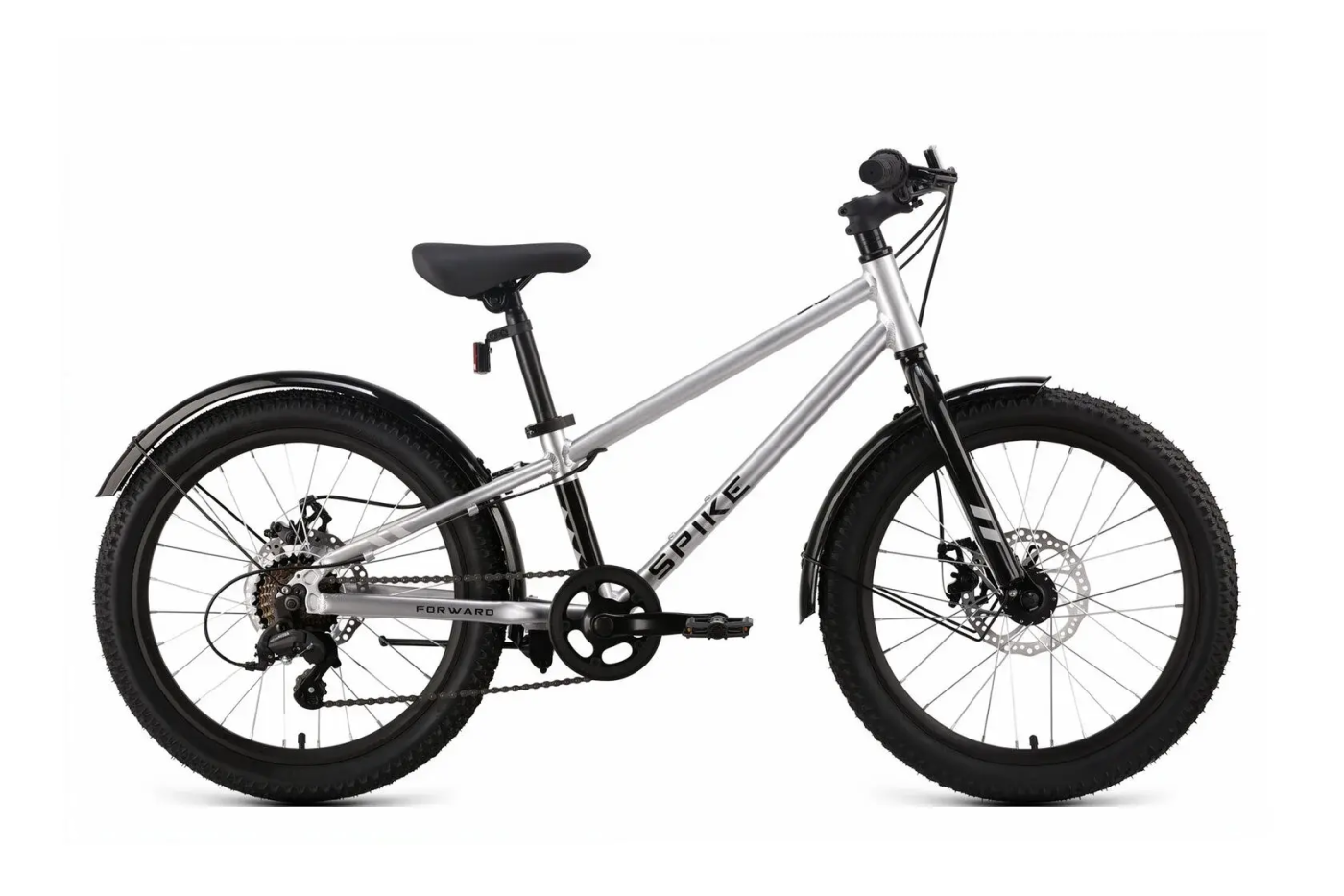 Фото Велосипед Forward Spike CX 20 (2026) серебристый со склада магазина Спортев