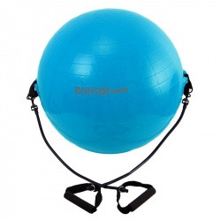 Фитбол 55 см (22") Body Form с эспандером lazur BF-GBE01AB
