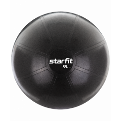 Фитбол 55 см StarFit Pro GB-107 1100 гр без насоса антивзрыв черный 16548