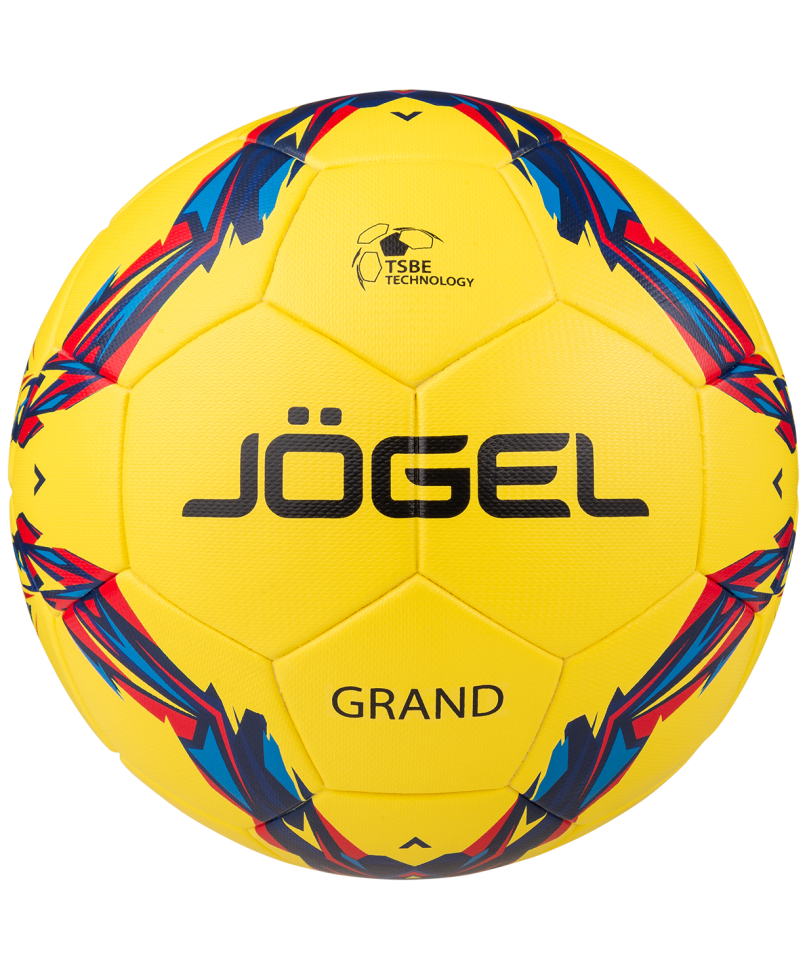 Фото Мяч футбольный Jogel Grand №5 желтый/серый/красный 2658 со склада магазина Спортев