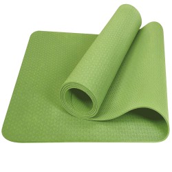 Коврик для йоги 183х61х0,6 см E39311 ТПЕ зеленый