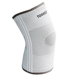 Суппорт колена Torres с боковыми вставками нейлон серый PRL11010